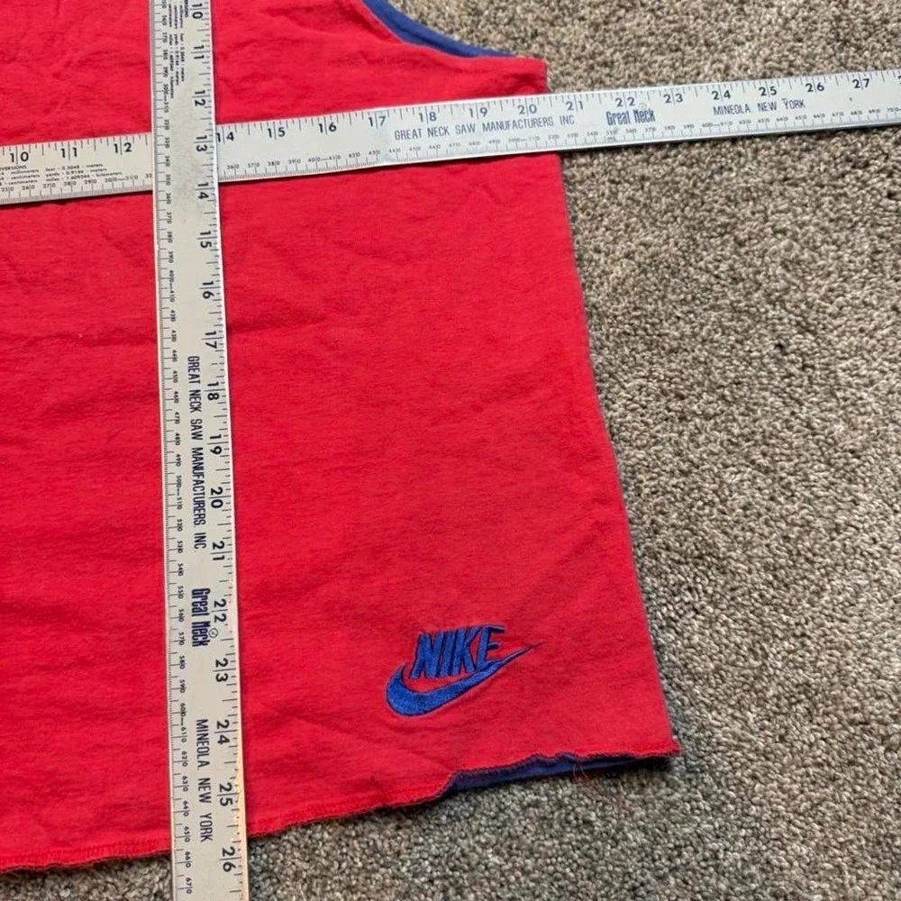 Vintage 90s Nike Force Basketball Tank Top Cotton Jersey Reversible Size Medium
